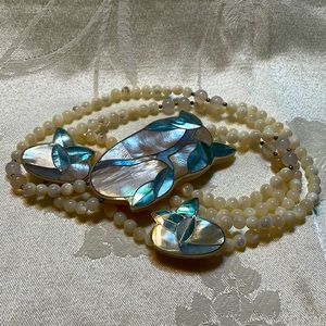 Vintage Karla Jordan Necklace & Earring Set